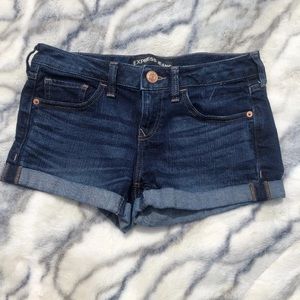 Express shorts distressed size 0